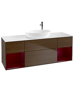 Villeroy und Boch Finion Villeroy und Boch Finion G981HBGN 160cm, cover plate white matt, Emotion, shelves Peony matt lacquer, Peony veneer