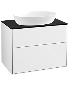 Villeroy und Boch Finion Villeroy und Boch Finion G99200GF 80x60.3cm, Emotion, cover plate black matt, Glossy white lacquer