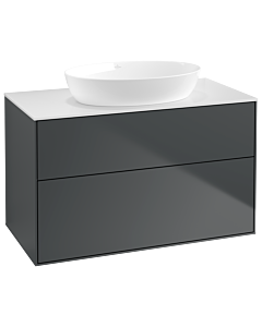 Villeroy und Boch Finion Villeroy und Boch GA0100HG 100x60.3cm, Emotion, plaque de recouvrement blanc mat, Midnight Blue Matt Lacquer