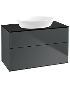 Villeroy und Boch Finion Villeroy und Boch GA0200HG 100x60.3cm, Emotion, plaque de recouvrement noir mat, Midnight Blue Matt Lacquer