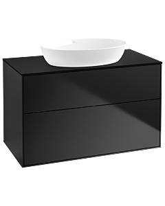 Villeroy und Boch Finion Villeroy und Boch Finion GA0200PD 100x60.3cm, Emotion, cover plate black matt, black matt lacquer