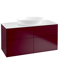 Villeroy und Boch Finion Waschtischunterschrank GA3100HB 120x60,3cm, Emotion, Abdeckplatte white matt, Peony Matt