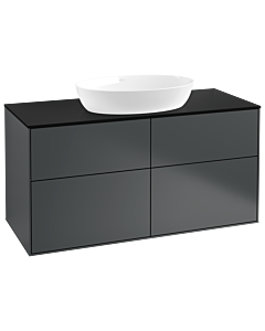 Villeroy und Boch Finion Waschtischunterschrank GA3200HG 120x60,3cm, Emotion, Abdeckplatte black matt, Midnight Blue Matt Lacquer