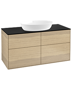 Villeroy und Boch Finion Waschtischunterschrank GA3200PC 120x60,3cm, Emotion, Abdeckplatte black matt, Oak Veneer