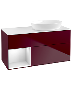 Villeroy und Boch Finion Villeroy und Boch Finion GA41MTHB 120cm, cover plate white matt, Emotion, shelves white matt lacquer, Peony Matt