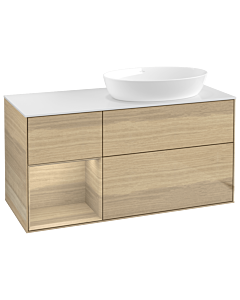 Villeroy und Boch Finion Villeroy und Boch Finion GA41PCPC 120cm, cover plate white matt, Emotion, shelves Oak Veneer , Oak Veneer