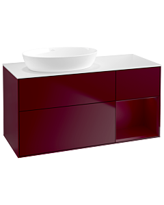 Villeroy und Boch Finion Villeroy und Boch Finion GA51HBHB 120cm, cover plate white matt, Emotion, shelves Peony matt lacquer, Peony Matt