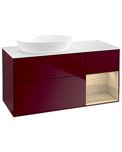 Villeroy und Boch Finion Villeroy und Boch Finion GA51PCHB 120cm, cover plate white matt, Emotion, shelves Oak Veneer , Peony Matt