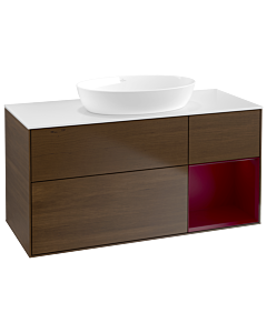 Villeroy und Boch Finion Villeroy und Boch Finion GA71HBGN 120cm, cover plate white matt, Emotion, shelves Peony matt lacquer, Peony veneer