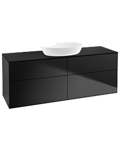 Villeroy und Boch Finion Villeroy und Boch Finion GA9200PD 160x60.3cm, Emotion, cover plate black matt, black matt lacquer