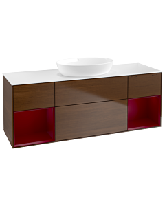 Villeroy und Boch Finion Villeroy und Boch Finion GD01HBGN 120cm, cover plate white matt, Emotion, shelves Peony matt lacquer, Peony veneer