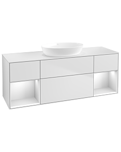 Villeroy und Boch Finion Villeroy und Boch Finion GD01MTMT 120cm, cover plate white matt, Emotion, shelves white matt lacquer, white matt lacquer