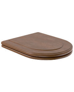 Villeroy & Boch Hommage WC-Sitz 9926K100 Birke massiv/Nussbaum gebeizt, Scharniere chrom