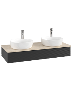 Villeroy & Boch Antao Waschtischunterschrank 1200x190x500mm K13153PD mit Struktur FK/AP: PD/3