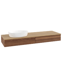 Villeroy und Boch Antao Waschtisch-Unterschrank K15111HM 160x19x50cm, Waschbeckenplattenfarbe honey oak, warm walnut