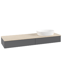 Villeroy & Boch Antao vanity unit 1600x190x500mm K16013GK FK/AP: GK/3