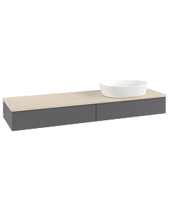 Villeroy & Boch Antao vanity unit 1600x190x500mm K16113GK with structure FK/AP: GK/3