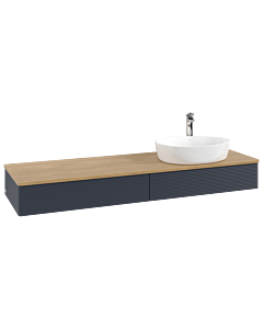Villeroy & Boch Antao Waschtischunterschrank 1600x190x500mm K16151HG mit Struktur FK/AP: HG/1