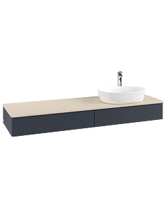 Villeroy & Boch Antao Waschtischunterschrank 1600x190x500mm K16153HG mit Struktur FK/AP: HG/3
