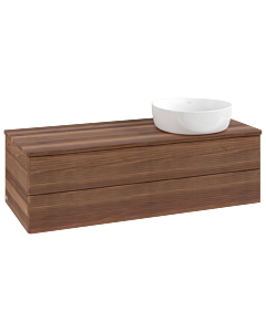 Villeroy und Boch Antao Waschtisch-Unterschrank K23112HM 120x36x50cm, Waschbeckenplattenfarbe warm walnut, warm walnut