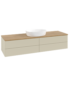 Villeroy und Boch Antao Waschtisch-Unterschrank K25011HJ 160x36x50cm, Waschbeckenplattenfarbe honey oak, silk grey matt lacquer