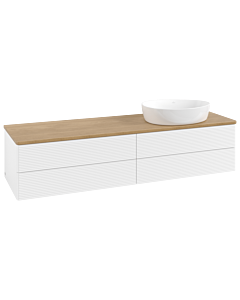 Villeroy & Boch Antao Waschtischunterschrank 1600x360x500mm K27111MT mit Struktur FK/AP: MT/1