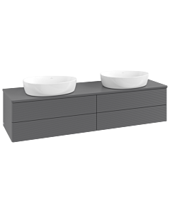 Villeroy & Boch Antao Waschtischunterschrank 1600x360x500mm K28110GK mit Struktur FK/AP: GK/0