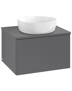 Villeroy und Boch Antao Waschtisch-Unterschrank K29010GK 60x36x50cm, Waschbeckenplattenfarbe Lack, anthracite matt lacquer