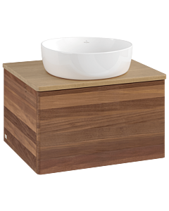 Villeroy und Boch Antao Waschtisch-Unterschrank K29011HM 60x36x50cm, Waschbeckenplattenfarbe honey oak, warm walnut
