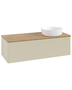 Villeroy und Boch Antao Waschtisch-Unterschrank K34011HJ 120x36x50cm, Waschbeckenplattenfarbe honey oak, silk grey matt lacquer