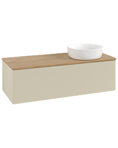 Villeroy und Boch Antao Waschtisch-Unterschrank K34111HJ 120x36x50cm, Waschbeckenplattenfarbe honey oak, silk grey matt lacquer