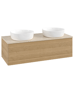 Villeroy und Boch Antao Waschtisch-Unterschrank K35113HN 120x36x50cm, Waschbeckenplattenfarbe botticino, honey oak