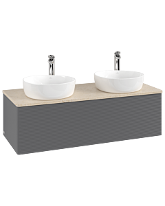 Villeroy & Boch Antao Waschtischunterschrank 1200x360x500mm K35153GK mit Struktur FK/AP: GK/3