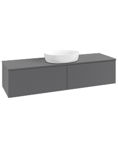 Villeroy & Boch Antao Waschtischunterschrank 1600x360x500mm K36150GK mit Struktur FK/AP: GK/0
