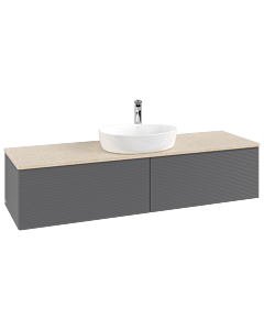 Villeroy & Boch Antao Waschtischunterschrank 1600x360x500mm K36153GK mit Struktur FK/AP: GK/3
