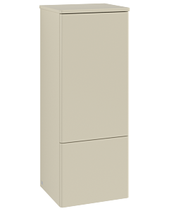 Villeroy und Boch Antao Mittelschrank K44000HJ 41,4x103,9x35,6cm, Waschbeckenplattenfarbe Lack, silk grey matt lacquer