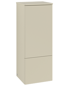 Villeroy und Boch Antao Mittelschrank K44100HJ 41,4x103,9x35,6cm, Waschbeckenplattenfarbe Lack, silk grey matt lacquer