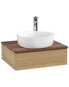 Villeroy & Boch Antao vanity unit 600x190x500mm L07052HN with lighting FK/AP: HN/2