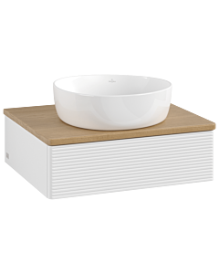 Villeroy & Boch Antao Waschtischunterschrank 600x190x500mm L07111GF mit Beleuchtung mit Struktur FK/AP: GF/1