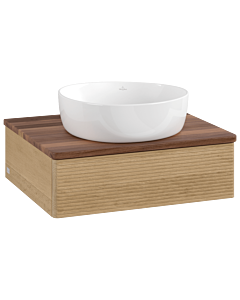 Villeroy & Boch Antao Waschtischunterschrank 600x190x500mm L07112HN mit Beleuchtung mit Struktur FK/AP: HN/2