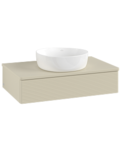 Villeroy & Boch Antao Waschtischunterschrank 800x190x500mm L08110HJ mit Beleuchtung mit Struktur FK/AP: HJ/0