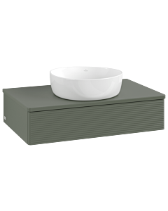 Villeroy & Boch Antao Waschtischunterschrank 800x190x500mm L08110HL mit Beleuchtung mit Struktur FK/AP: HL/0