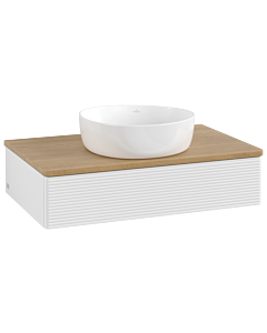 Villeroy & Boch Antao Waschtischunterschrank 800x190x500mm L08111GF mit Beleuchtung mit Struktur FK/AP: GF/1