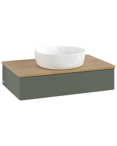 Villeroy & Boch Antao Waschtischunterschrank 800x190x500mm L08111HL mit Beleuchtung mit Struktur FK/AP: HL/1