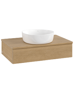 Villeroy & Boch Antao Waschtischunterschrank 800x190x500mm L08111HN mit Beleuchtung mit Struktur FK/AP: HN/1