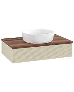Villeroy & Boch Antao Waschtischunterschrank 800x190x500mm L08112HJ mit Beleuchtung mit Struktur FK/AP: HJ/2