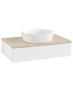 Villeroy & Boch Antao Waschtischunterschrank 800x190x500mm L08113MT mit Beleuchtung mit Struktur FK/AP: MT/3