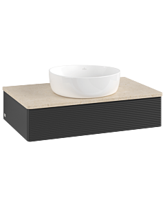 Villeroy & Boch Antao Waschtischunterschrank 800x190x500mm L08113PD mit Beleuchtung mit Struktur FK/AP: PD/3