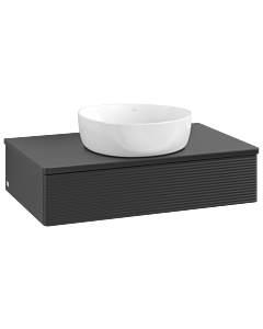 Villeroy & Boch Antao Waschtischunterschrank 800x190x500mm L08150PD mit Beleuchtung mit Struktur FK/AP: PD/0