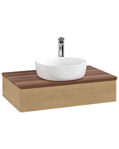 Villeroy & Boch Antao Waschtischunterschrank 800x190x500mm L08152HN mit Beleuchtung mit Struktur FK/AP: HN/2